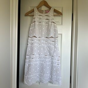 White Lilly Pulitzer dress; worn once; perfect for graduation